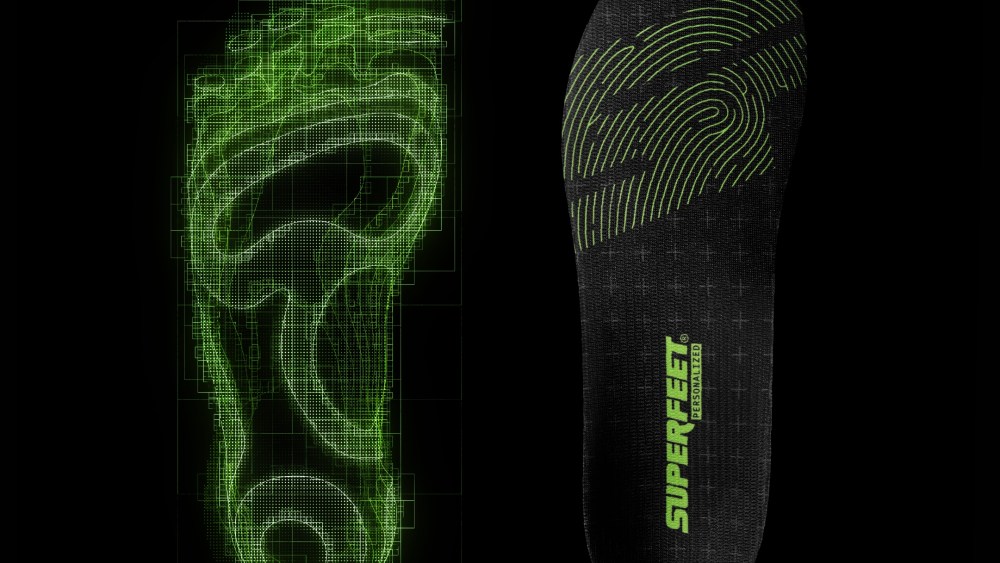 Superfeet, insole and foot scan