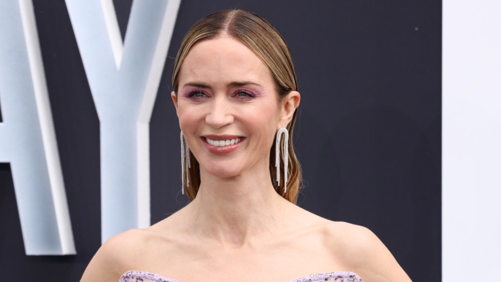 Emily Blunt at the "Disclosure Day" premiere in London.